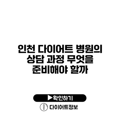 인천 다이어트 병원의 상담 과정 무엇을 준비해야 할까?